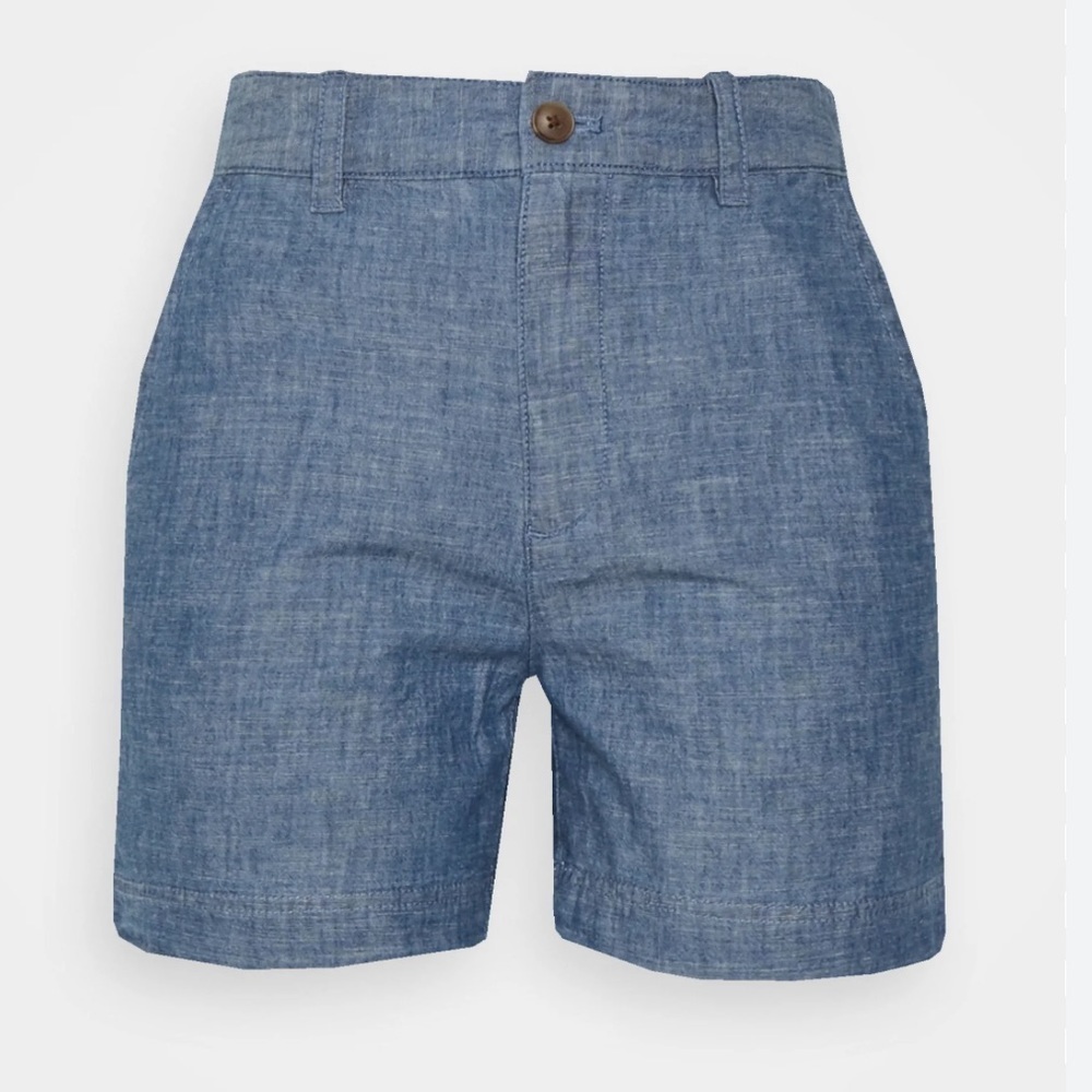 NEW Gap Girlfriend Chambray Khaki Shorts Size 4
